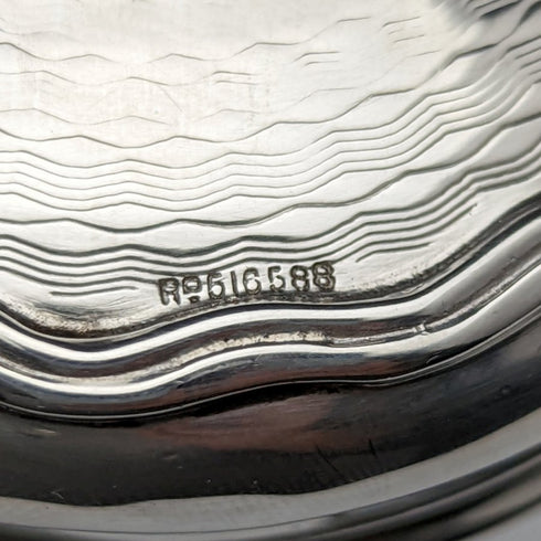 1912年 英国アンティーク 純銀(925シルバー) ティーキャディー 90g W G Sothers