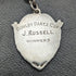 Around 1920 British Antique Pure Silver (925 Silver) Double Albert Chain 52g Pure Silver Emblem Fob