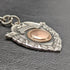 Around 1920 British Antique Pure Silver (925 Silver) Double Albert Chain 52g Pure Silver Emblem Fob