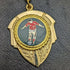 UK Gold Plated Albert Chain 43g Soccer Medal Fob