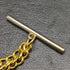 UK Gold Plated Albert Chain 43g Soccer Medal Fob