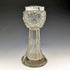 1910 British antique sterling silver decorated cut glass vase 383g CC May & Sons