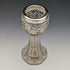 1910 British antique sterling silver decorated cut glass vase 383g CC May & Sons