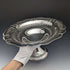 Frutero / compotera vintage de plata de ley (925) británica, 1938, diámetro 26 cm, 470 g, Joseph Gloster Ltd