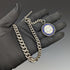 1920s British Antique Extra Thick Pure Silver (925 Silver) Albert Chain 75g Medal Fob