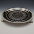 1863 British Antique Pure Silver (925 Silver) Salva Diameter 21cm 350g Hawkesworth Eyre