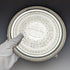 1863 British Antique Pure Silver (925 Silver) Salva Diameter 21cm 350g Hawkesworth Eyre