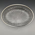 1909 British Antique Pure Silver Decorated Large Cut Glass Bowl 1265g Henry Manton