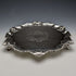 1904 British Antique Pure Silver (925 Silver) Salva Diameter 24.5cm 454g William Hutton