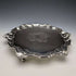 1904 British Antique Pure Silver (925 Silver) Salva Diameter 24.5cm 454g William Hutton