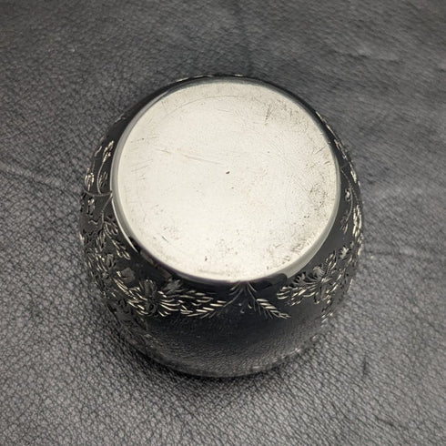 1884年 英国アンティーク 純銀(925シルバー) ソルトセラー6個 & スプーン3個セット 計184g Wakely & Wheeler