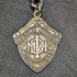 Around 1900 British Antique Pure Silver Thick Albert Chain 80g Medal Fob