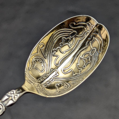 1936年 英国ヴィンテージ 純銀(925シルバー) アノイティングスプーン Roberts&Belk 箱入り