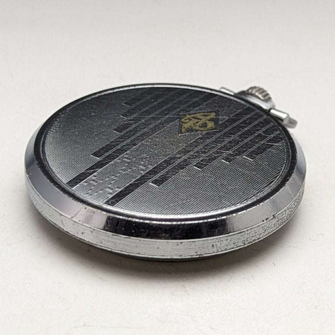 (Revisado) Vintage en buen estado de funcionamiento, reloj de bolsillo Ulysse Nardin Art Déco con caja de acero inoxidable