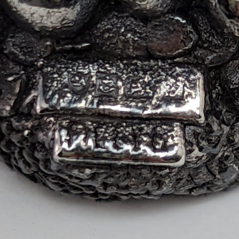 純銀雕塑小鳥和水龍頭小雕像 567 克高 15 厘米英國鄉村藝術家