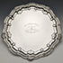 1905 British Antique Pure Silver (925 Silver) Card Tray Diameter 25.5cm 397g