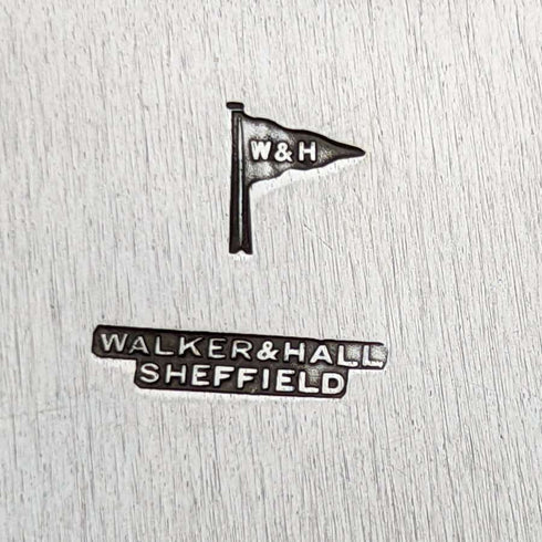 1928년 영국 빈티지 순은(925 실버) 디너 플레이트 지름 23.5cm 496g Walker&Hall