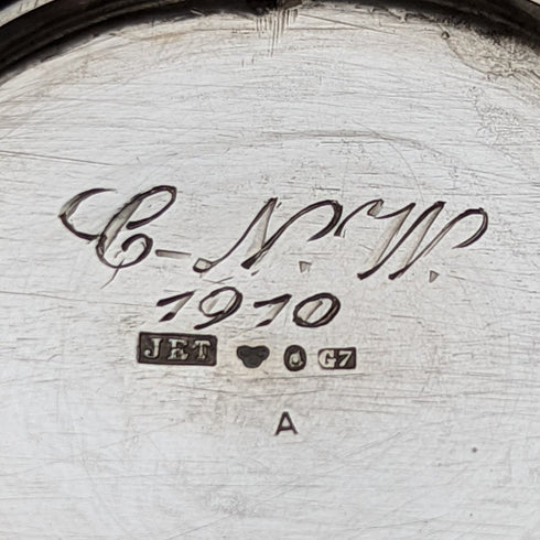 1909 古董瑞典純銀(800 銀)糖罐和奶油罐套裝總 367 克