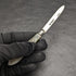 1895 British Antique White Pearl Shell Handle Pure Silver Blade Folding Pen Knife Mappin Brothers