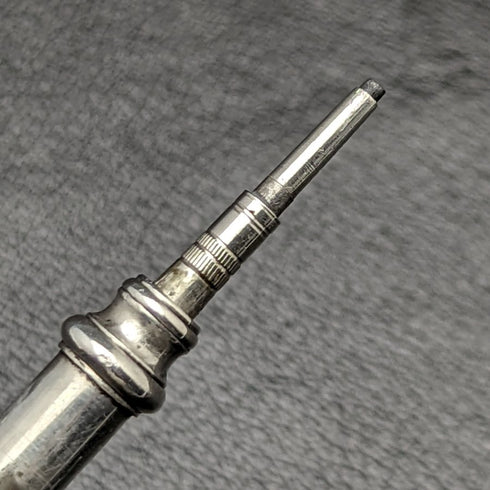 Around 1900 British Antique Sterling Silver Magic Pencil Telescopic 45-83mm S.MORDAN
