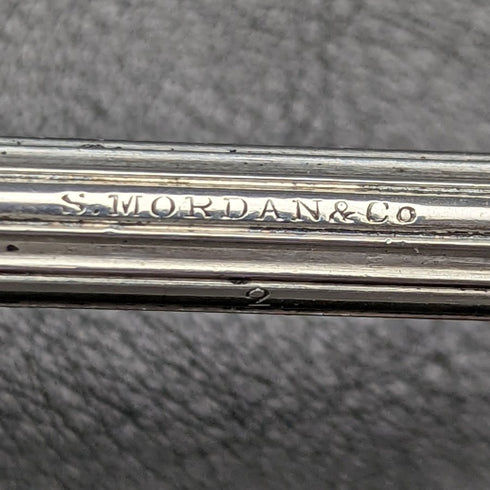 Around 1900 British Antique Sterling Silver Magic Pencil Telescopic 45-83mm S.MORDAN