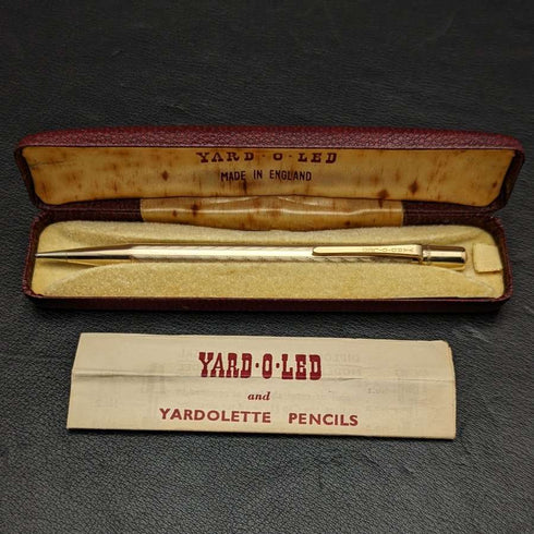 British Vintage Yard O 紅卷金自動鉛筆盒裝