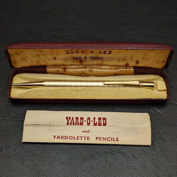 British Vintage Yard O 紅卷金自動鉛筆盒裝