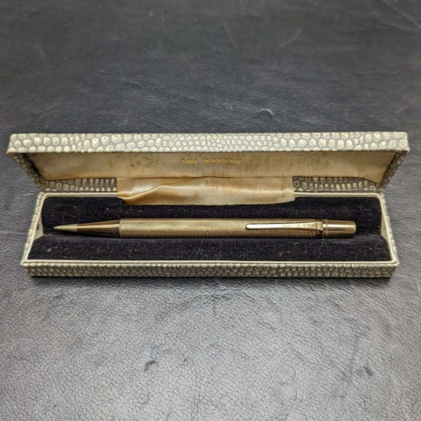 British Vintage Yard O Red Rolled Gold Propelled Pencil Boxed
