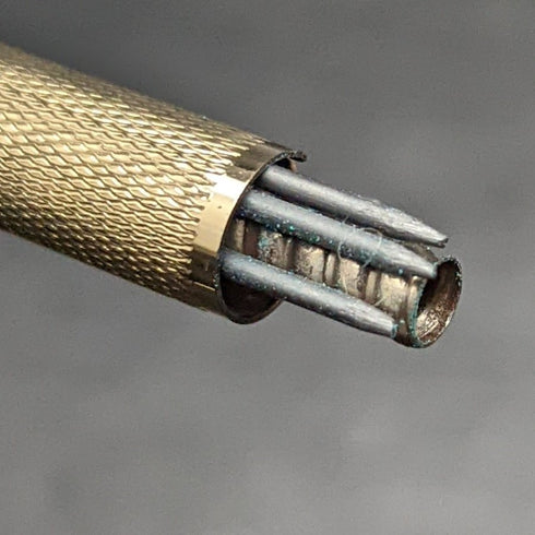 British Vintage Yard O Red Rolled Gold Propelled Pencil Boxed