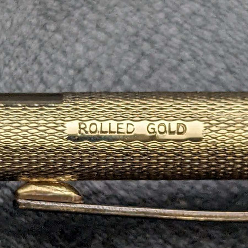 British Vintage Yard O Red Rolled Gold Propelled Pencil Boxed