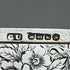 1884年 英国アンティーク 純銀(925シルバー)フローラル彫刻 カードケース 68g George Unite