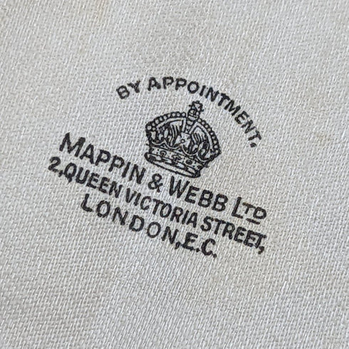 1937년 영국 빈티지 순은(925 실버) 티스푼 6개 & 슈가 쇼벨 세트 (케이스 포함) Mappin & Webb