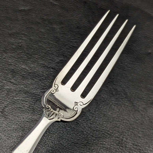 1879年 英国アンティーク シルバープレート 薄型カトラリー 12x2セット Elkington 木箱入り