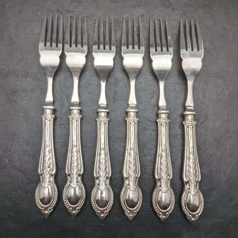 1929 British Vintage Pure Silver (925 Silver) Handle Fish Cutlery 6x2 & Server Set CH Beatson Wooden Boxed