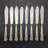 British Vintage Silver Plated Handle Stainless Blade Cutlery 8x2 Set Viners