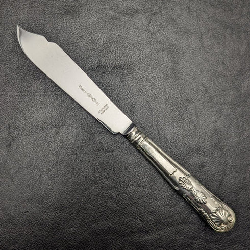 英国ヴィンテージ シルバープレートハンドル ステンレスブレード カトラリー 8x2セット Viners