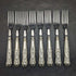 British Vintage Silver Plated Handle Stainless Blade Cutlery 8x2 Set Viners