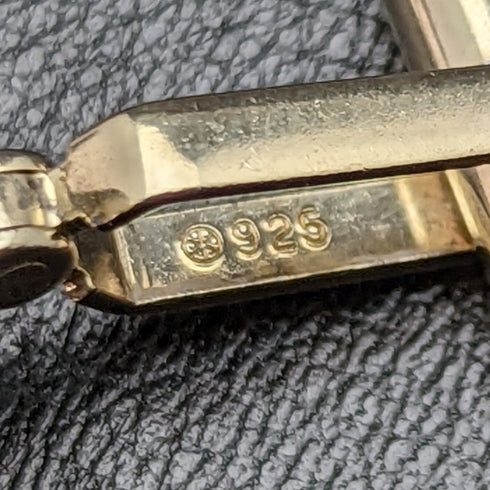 Made in England Sterling Silver Gold Plated Pound Sterling Cufflinks