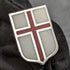 British Vintage Sterling Silver Red Cross Design Cufflinks