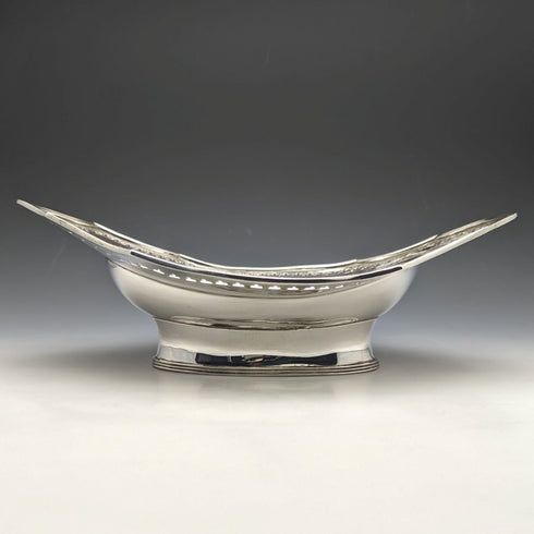 1891 British Antique Pure Silver (925 Silver) Fruit Bowl 272g Walter & John Barnard