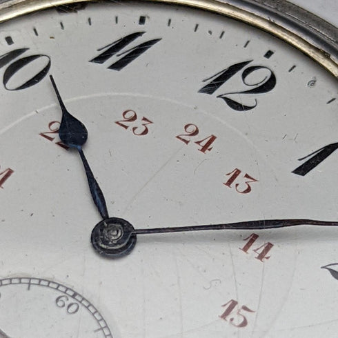 古董好操作瑞士製造 EHRoundly 馬雕塑獵人錶殼機械懷錶