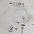 1892 British Antique Sterling Silver Basket Fine Earrings 218g