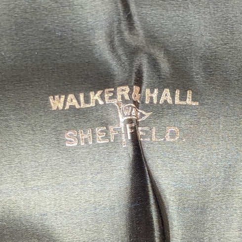 1915 年左右英國古董鍍銀餐巾環和刀架一對盒裝