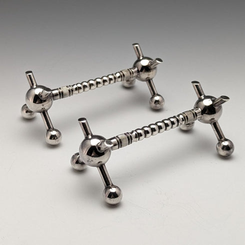 1915 年左右英國古董鍍銀餐巾環和刀架一對盒裝