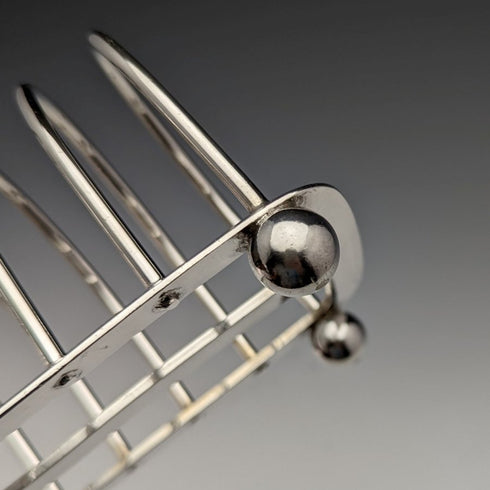 Around 1900 British Antique Silver Plate Large Toast Rack 438g