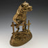 1900 Antique Bronze Pocket Watch Holder Pitbull Statue