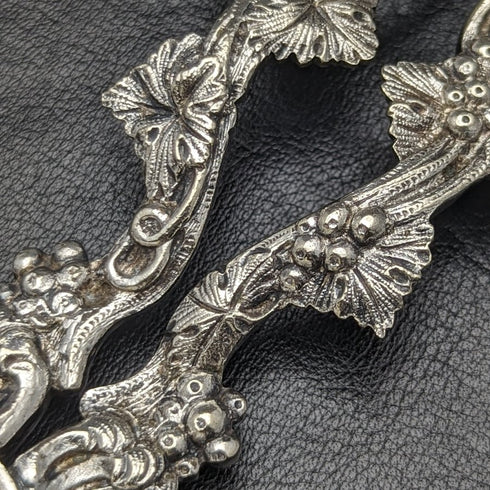 英國古董銀盤葡萄剪刀葡萄雕塑 102 克