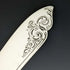 1875 British Antique Fish Cutlery Set 4x2 Sterling Silver Blade White Mother of Pearl Handle in Tray