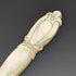 1875 British Antique Fish Cutlery Set 4x2 Sterling Silver Blade White Mother of Pearl Handle in Tray