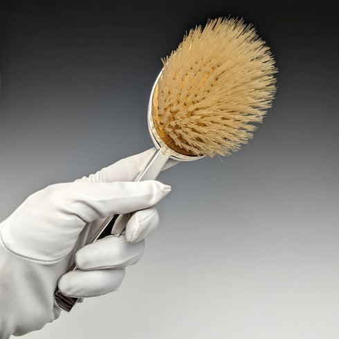 1964 British Vintage Sterling Silver Handle Nylon Brush